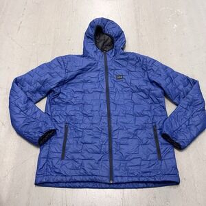 Helly Hansen Men's XL Blue Insulator Puffer Jacket Lifaloft Lightweight Warm